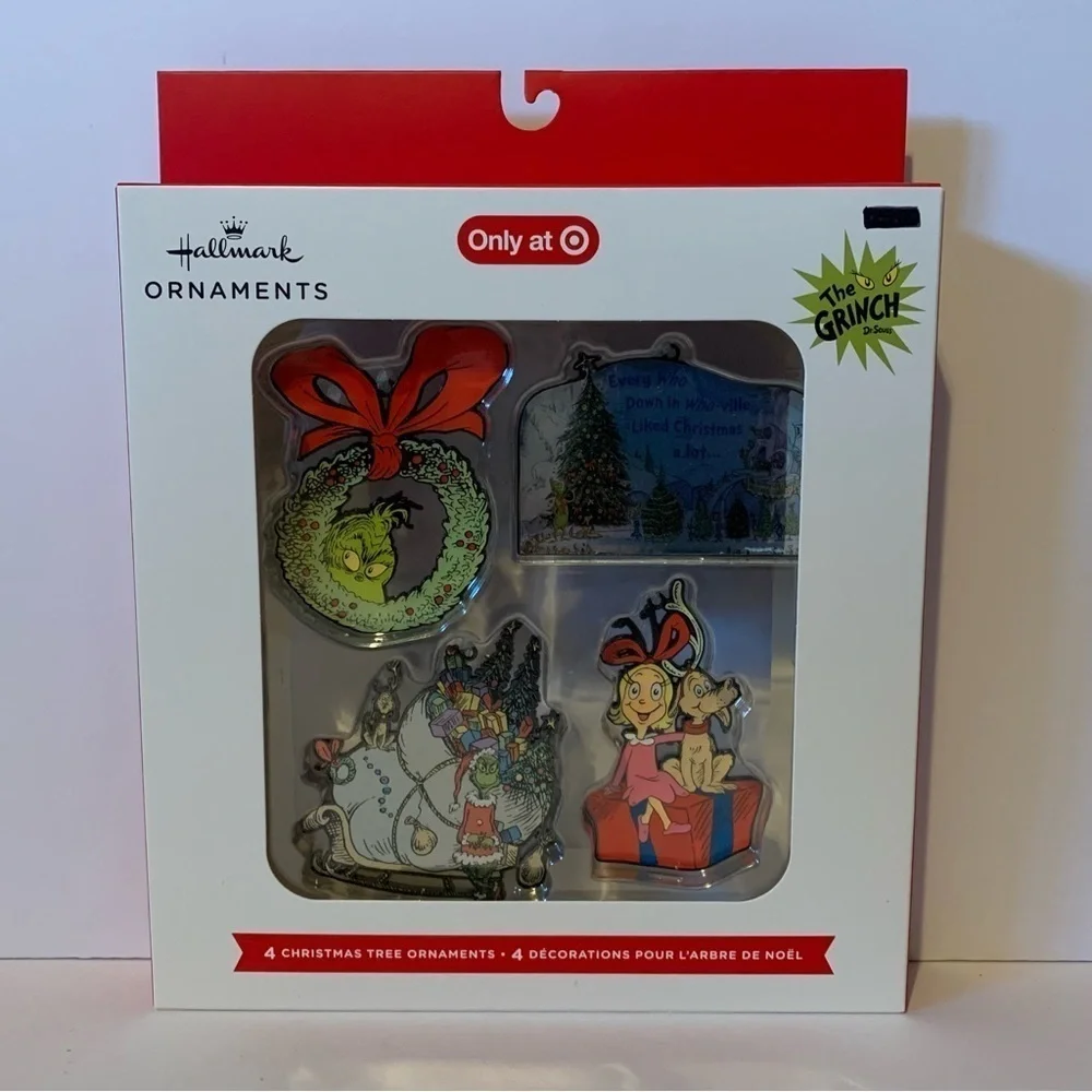NIB. HALLMARK X DR. SEUSS The Grinch Ornament